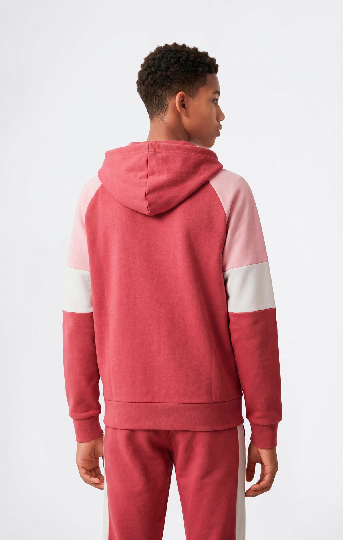 Champion Felpa Full Zip con Cappuccio e Interno Garzato - Rosa Bacca