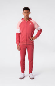 Champion Felpa Full Zip con Cappuccio e Interno Garzato - Rosa Bacca