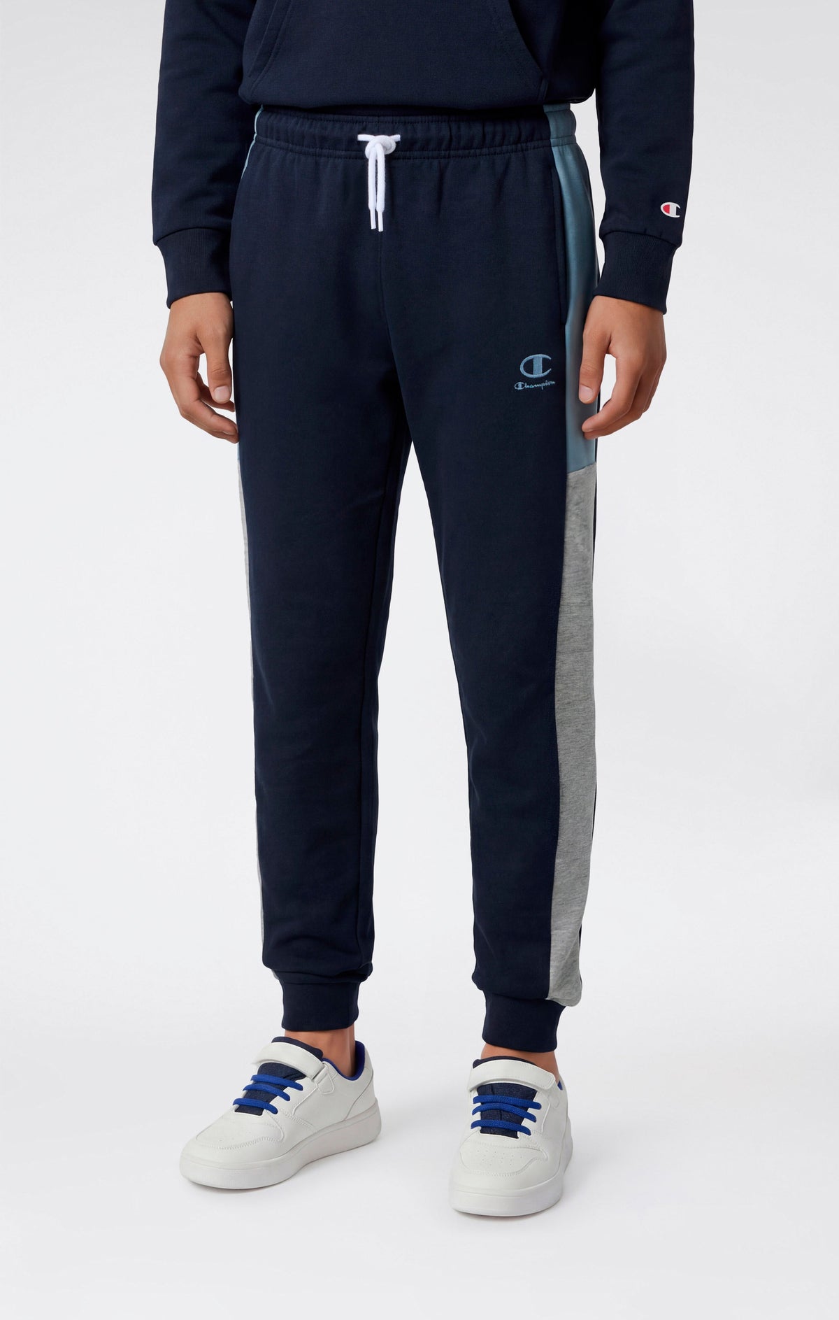 Champion Pantaloni con Polsini a Costine e Interno Felpato - Blu Navy