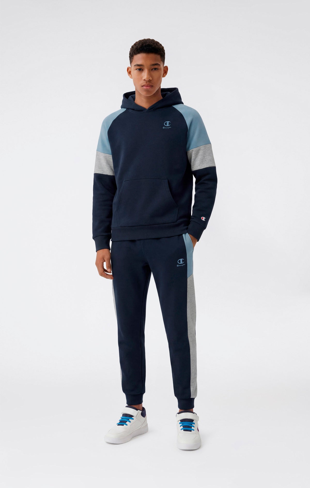 Champion Pantaloni con Polsini a Costine e Interno Felpato - Blu Navy