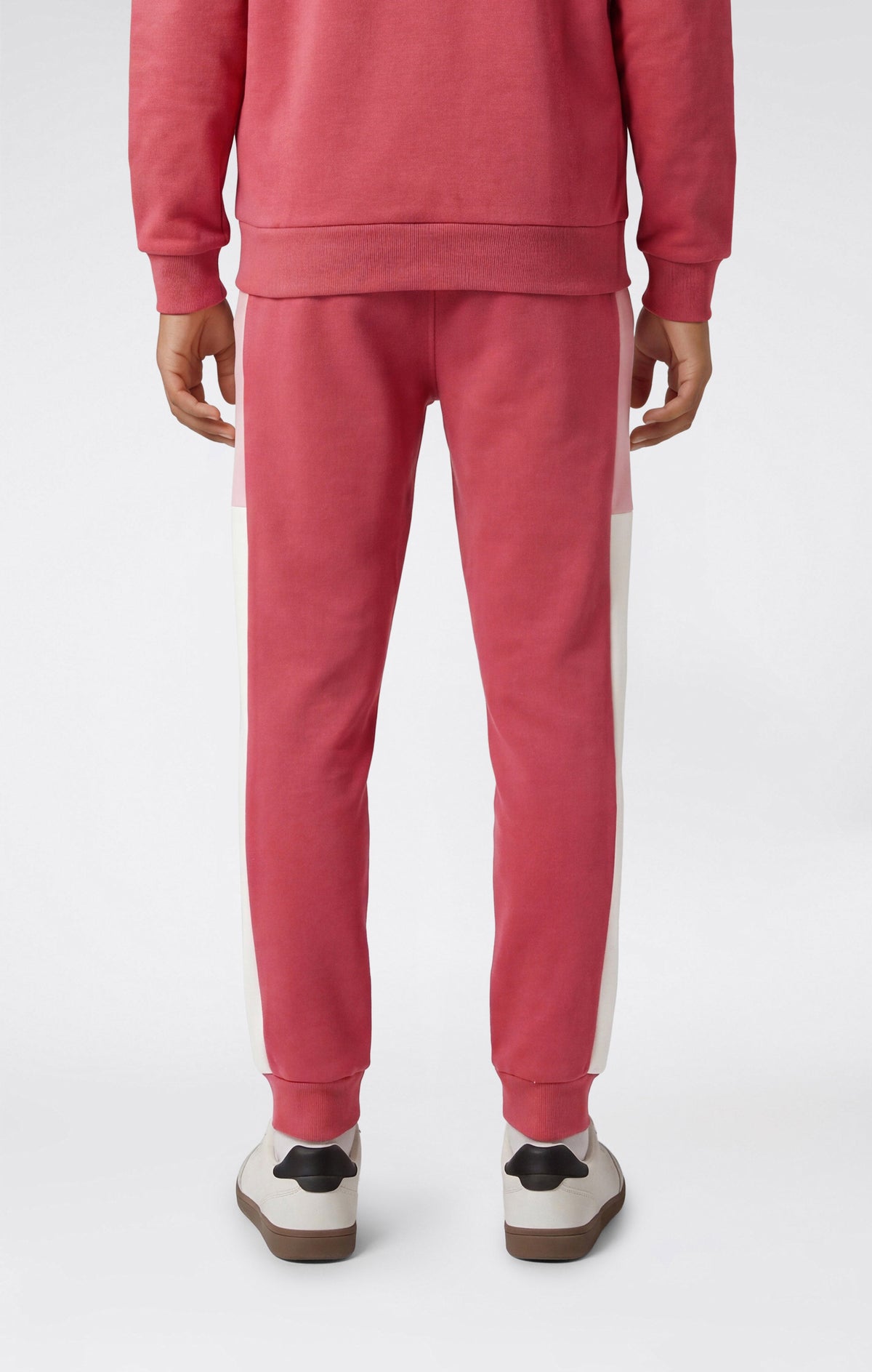 Champion Pantaloni con Polsini a Costine e Interno Felpato - Rosa Bacca