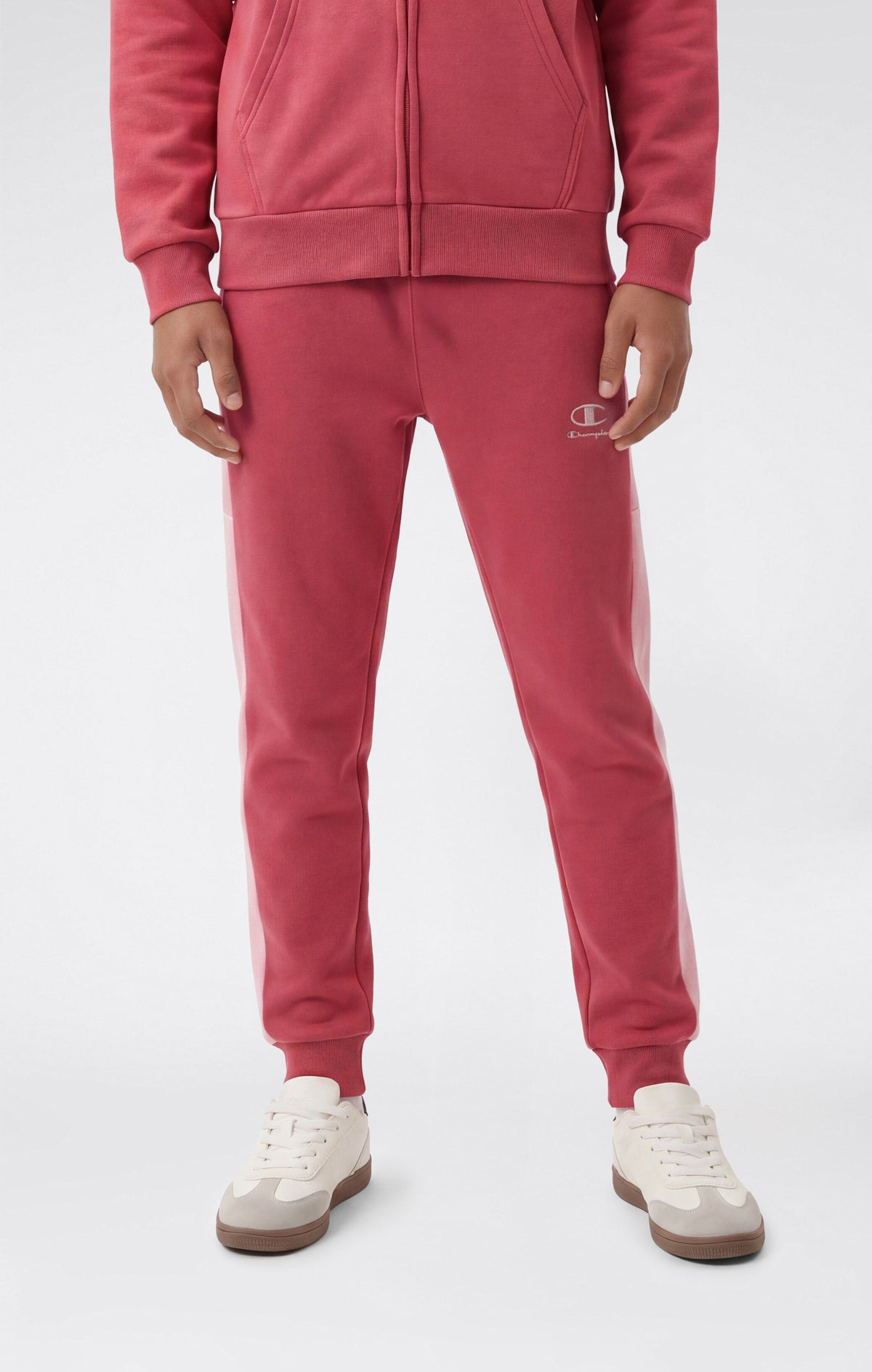 Champion Pantaloni con Polsini a Costine e Interno Felpato - Rosa Bacca