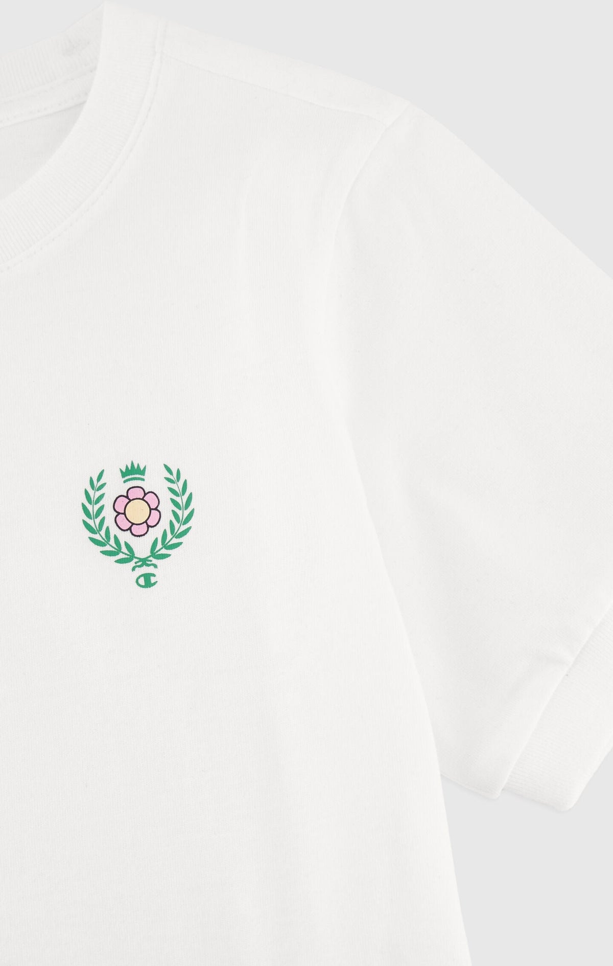Champion T-Shirt con Logo - Bianco
