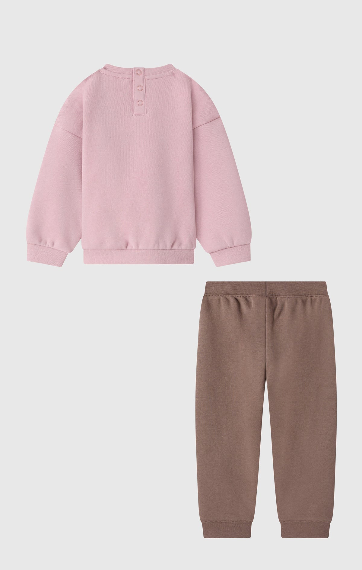 Champion Completo Sport in Felpa con Polsini a Costine - Rosa