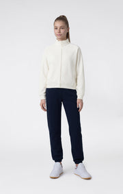 Champion Tuta Full Zip con Interno Garzato - Panna