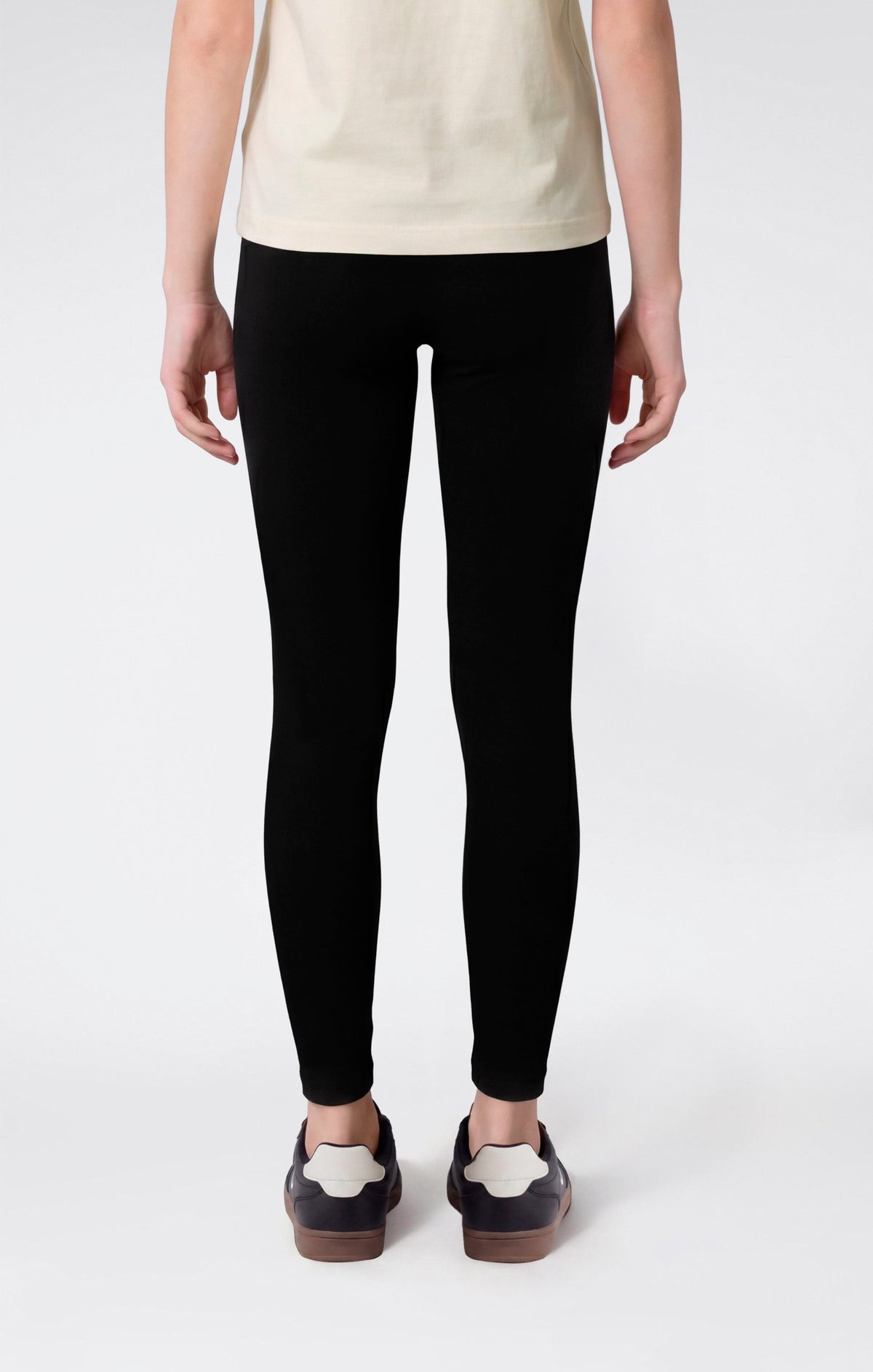Champion Leggings in Cotone Stretch - Nero