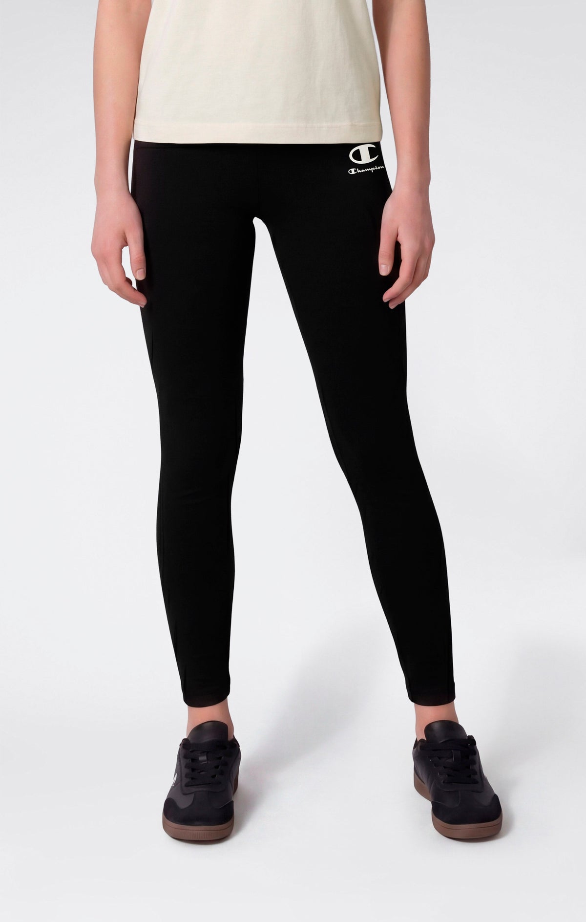 Champion Leggings in Cotone Stretch - Nero