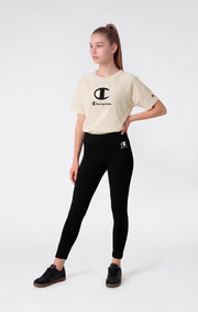 Champion Leggings in Cotone Stretch - Nero