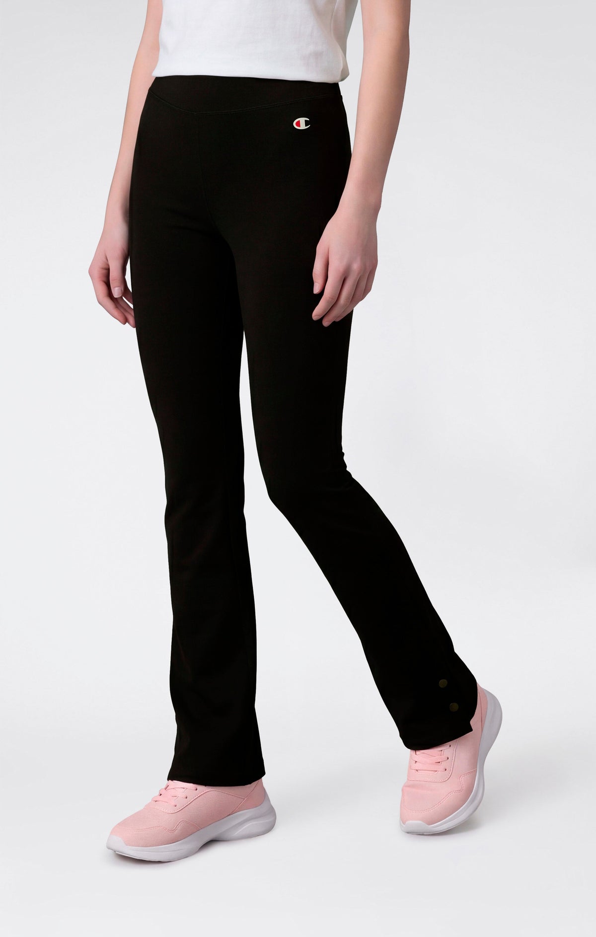 Champion Leggings Flare in Cotone Stretch - Nero