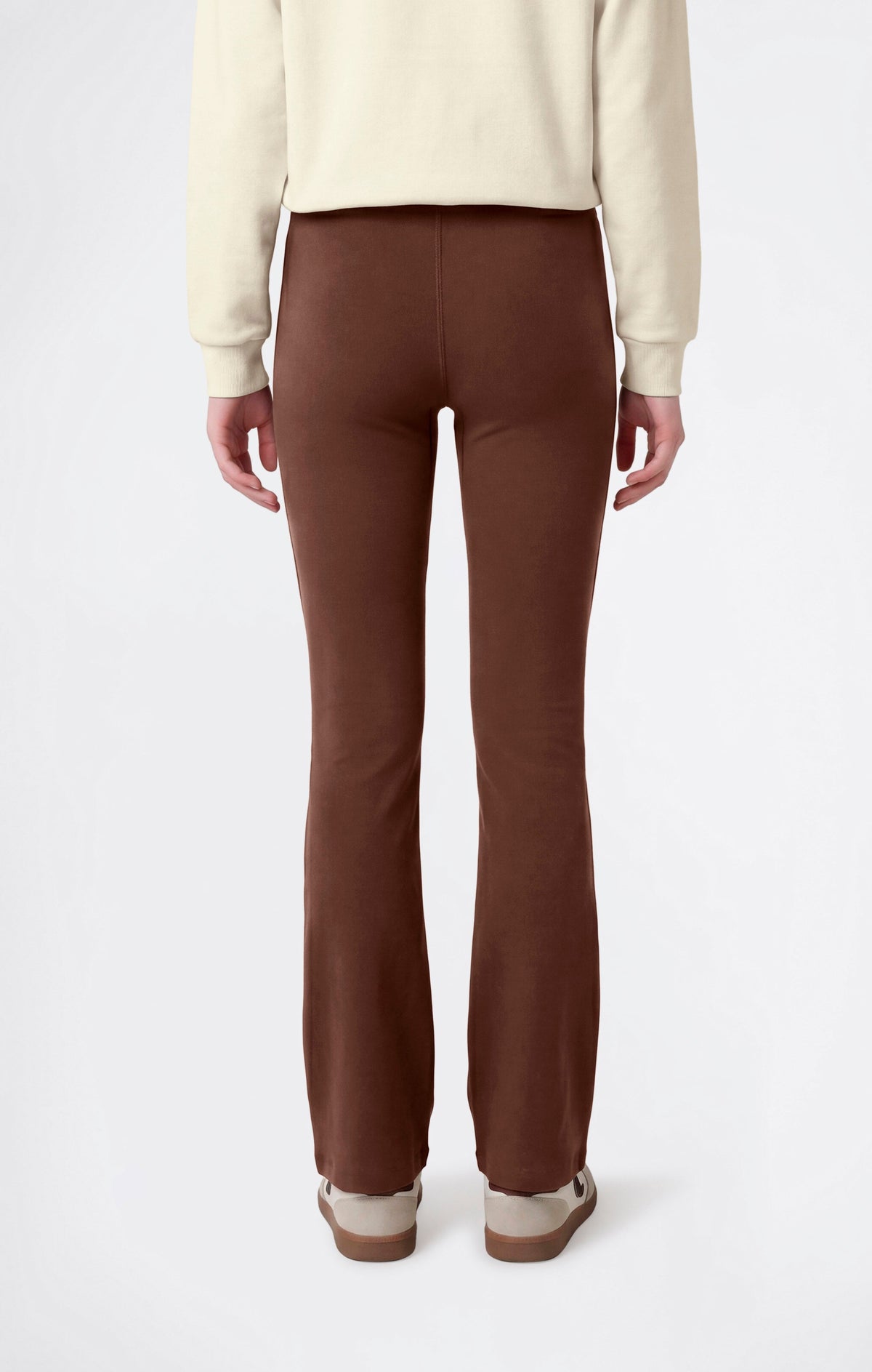 Champion Leggings Flare in Cotone Stretch - Cioccolato