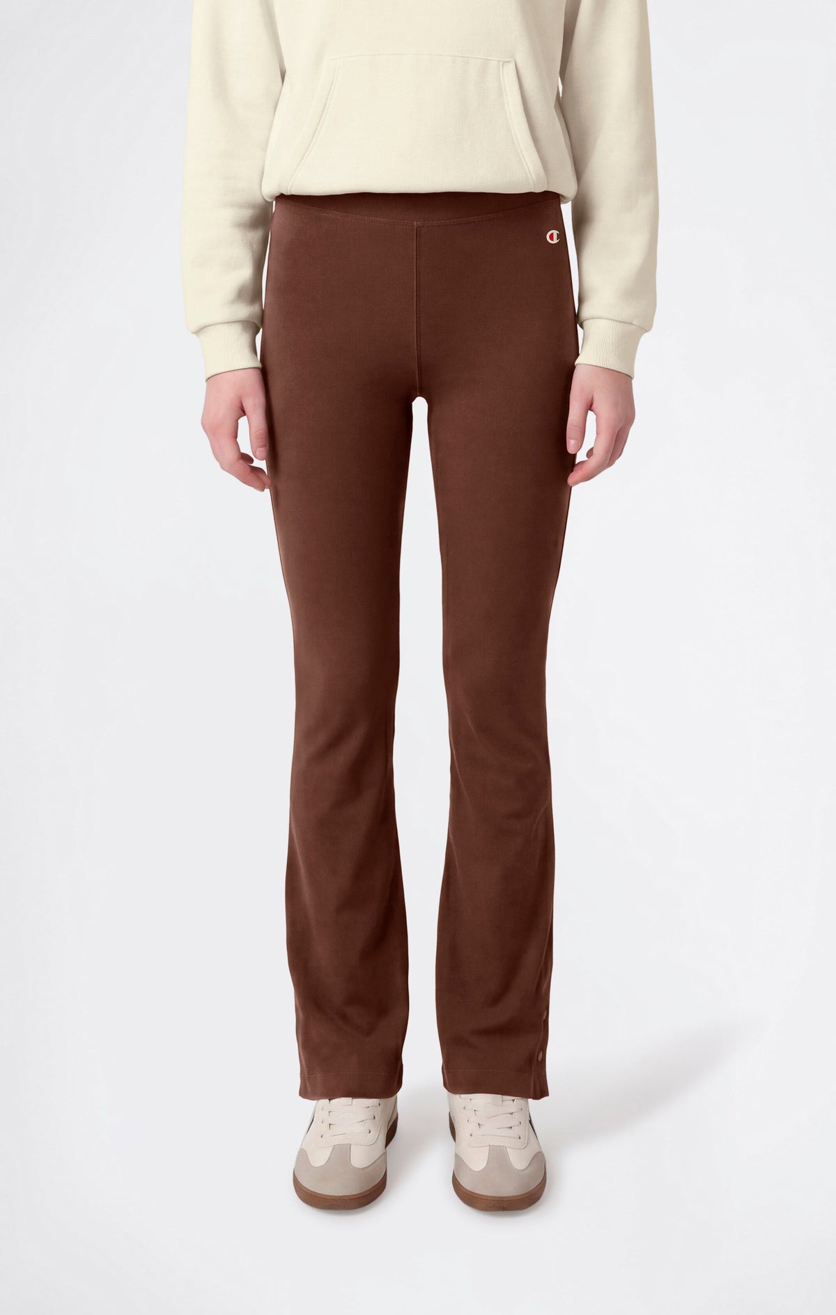 Champion Leggings Flare in Cotone Stretch - Cioccolato