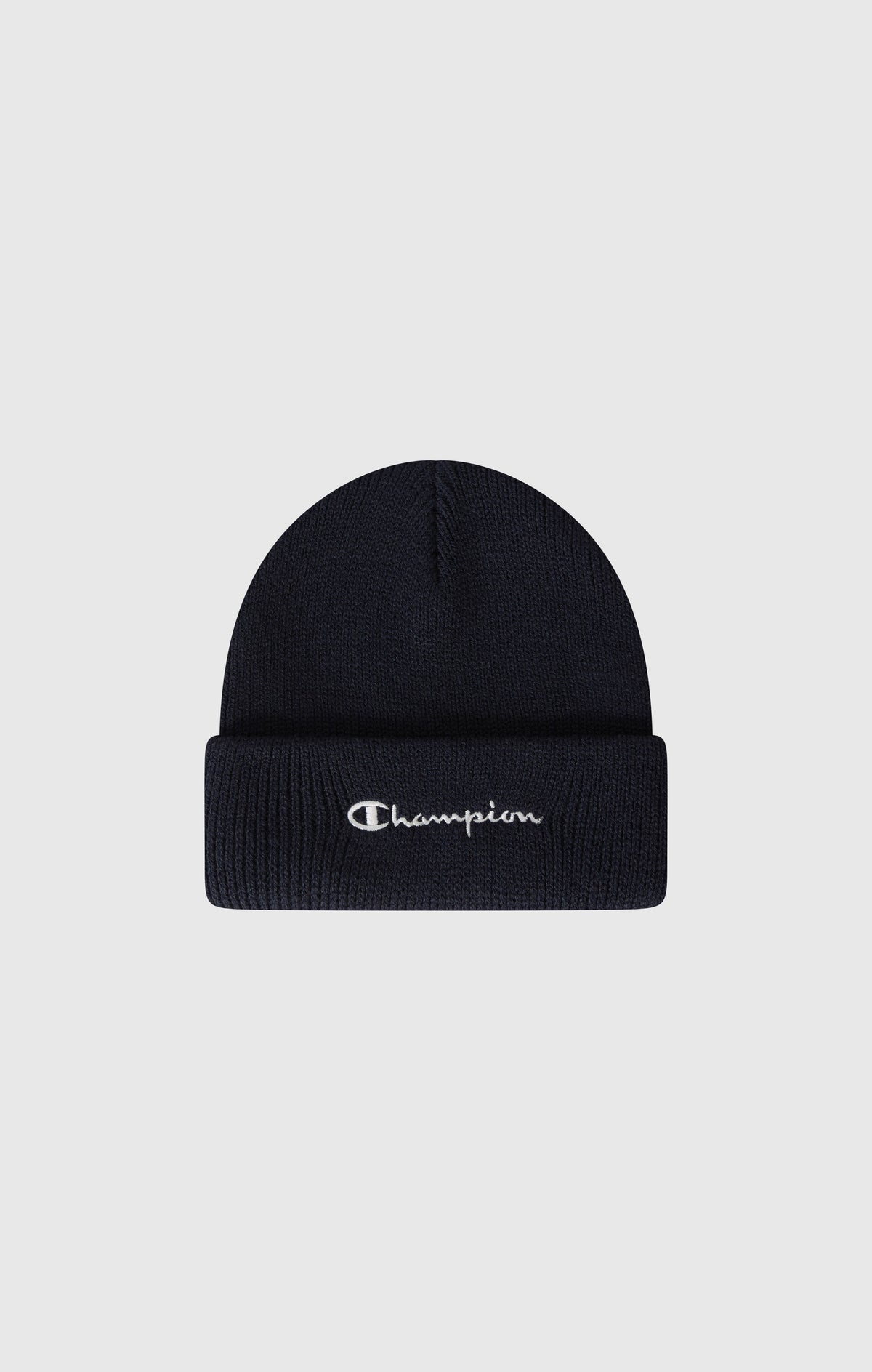 Champion Berretto con Risvolto e Logo Ricamato - Blu Navy
