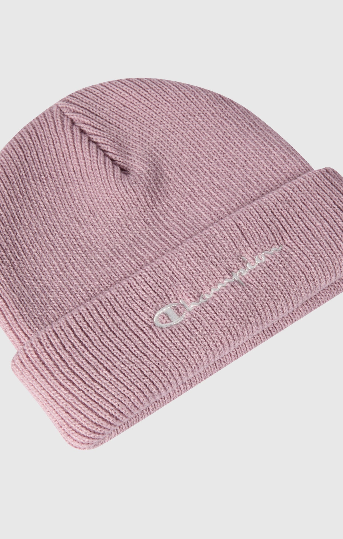 Champion Berretto con Risvolto e Logo Ricamato - Rosa