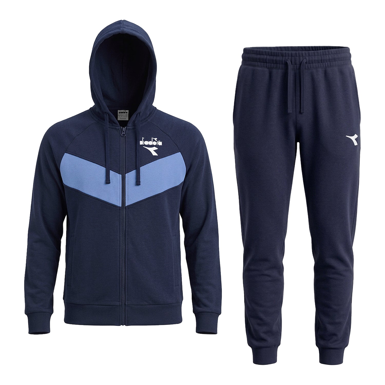 Tuta Hoodie Full Zip Essential Sport FT - Blu