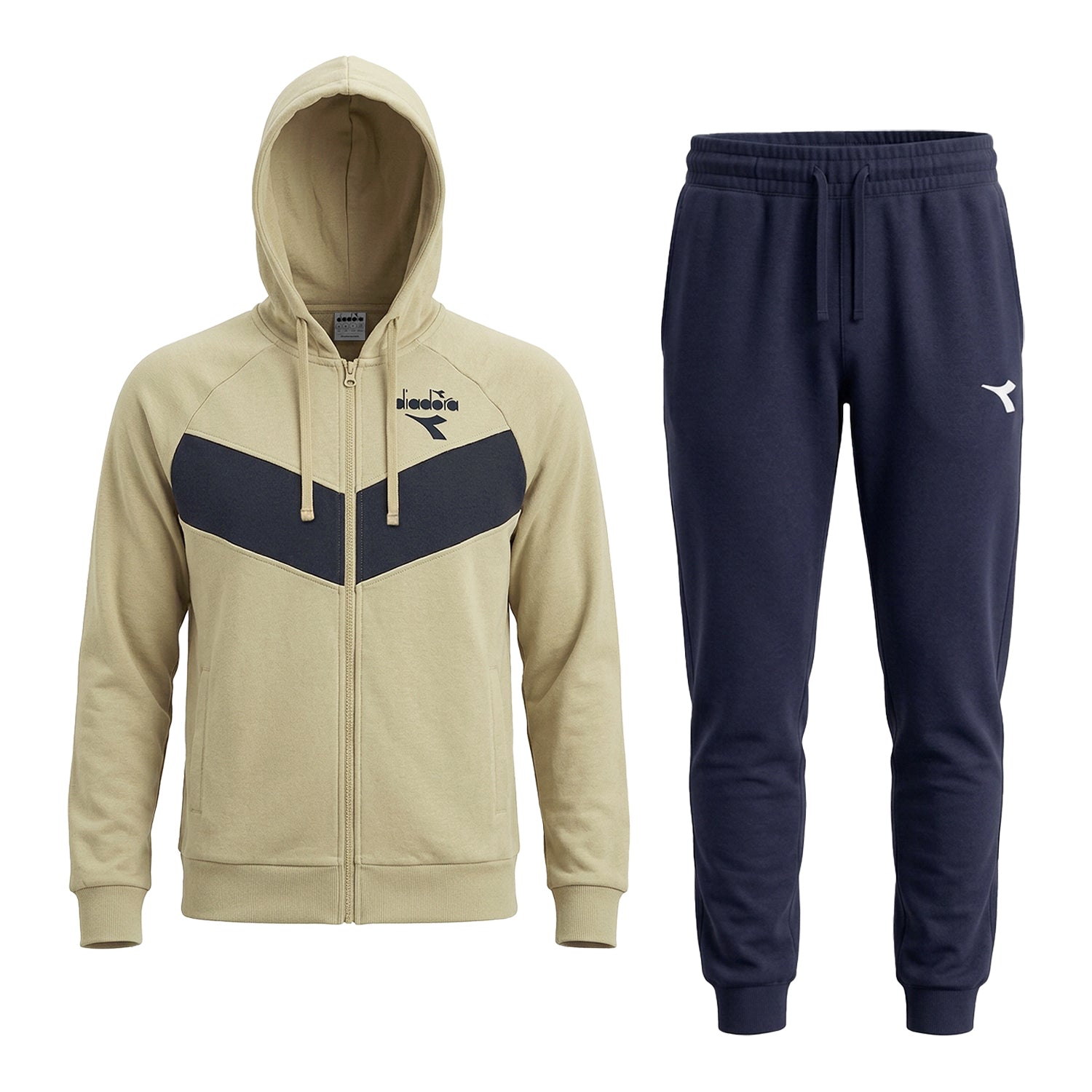 Tuta Hoodie Full Zip Essential Sport FT - Beige