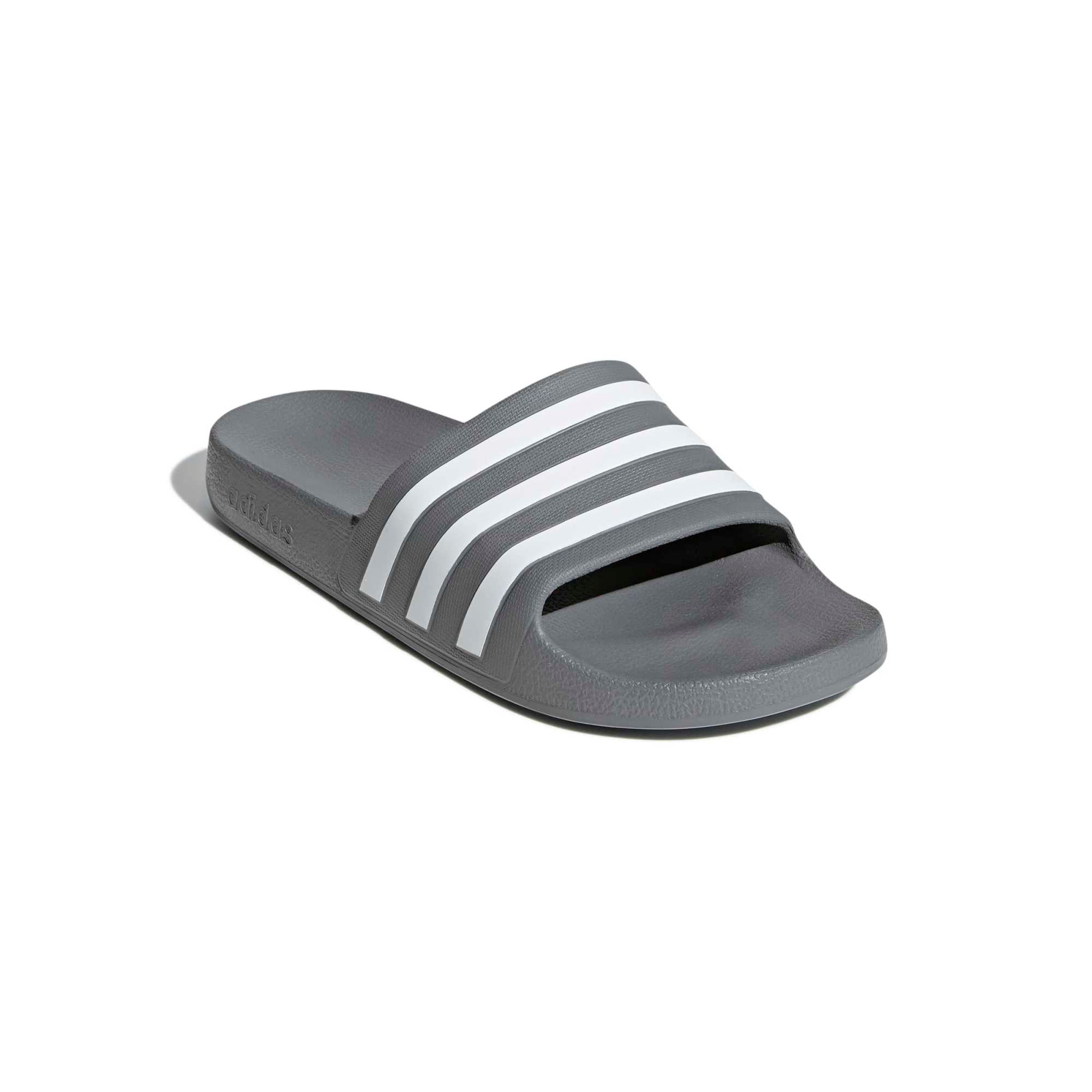 Ciabatte adilette Aqua - Grigio / Bianco