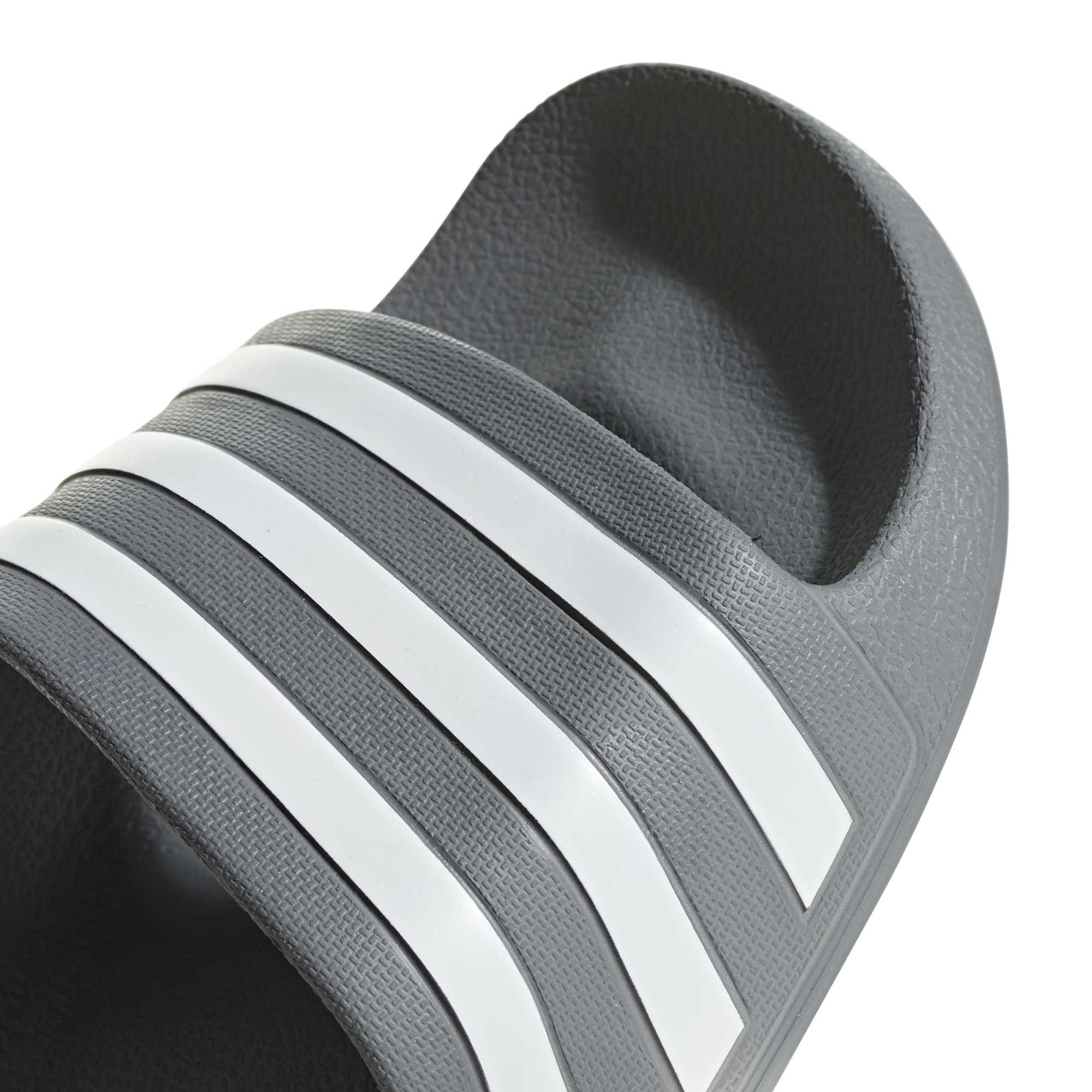 Ciabatte adilette Aqua - Grigio / Bianco