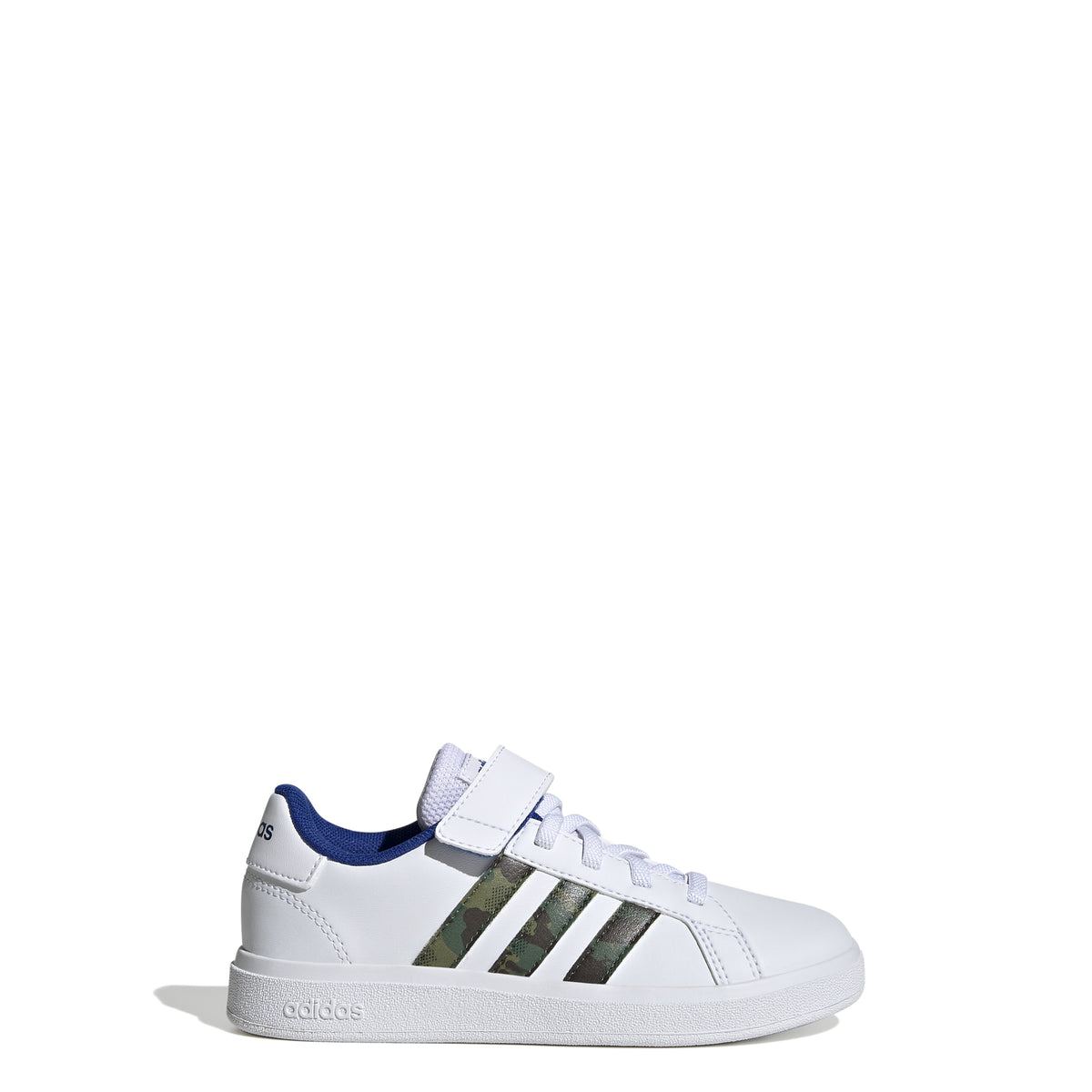 Adidas Scarpe Grand Court Lifestyle Court Elastic Lace and Top Strap Bianco