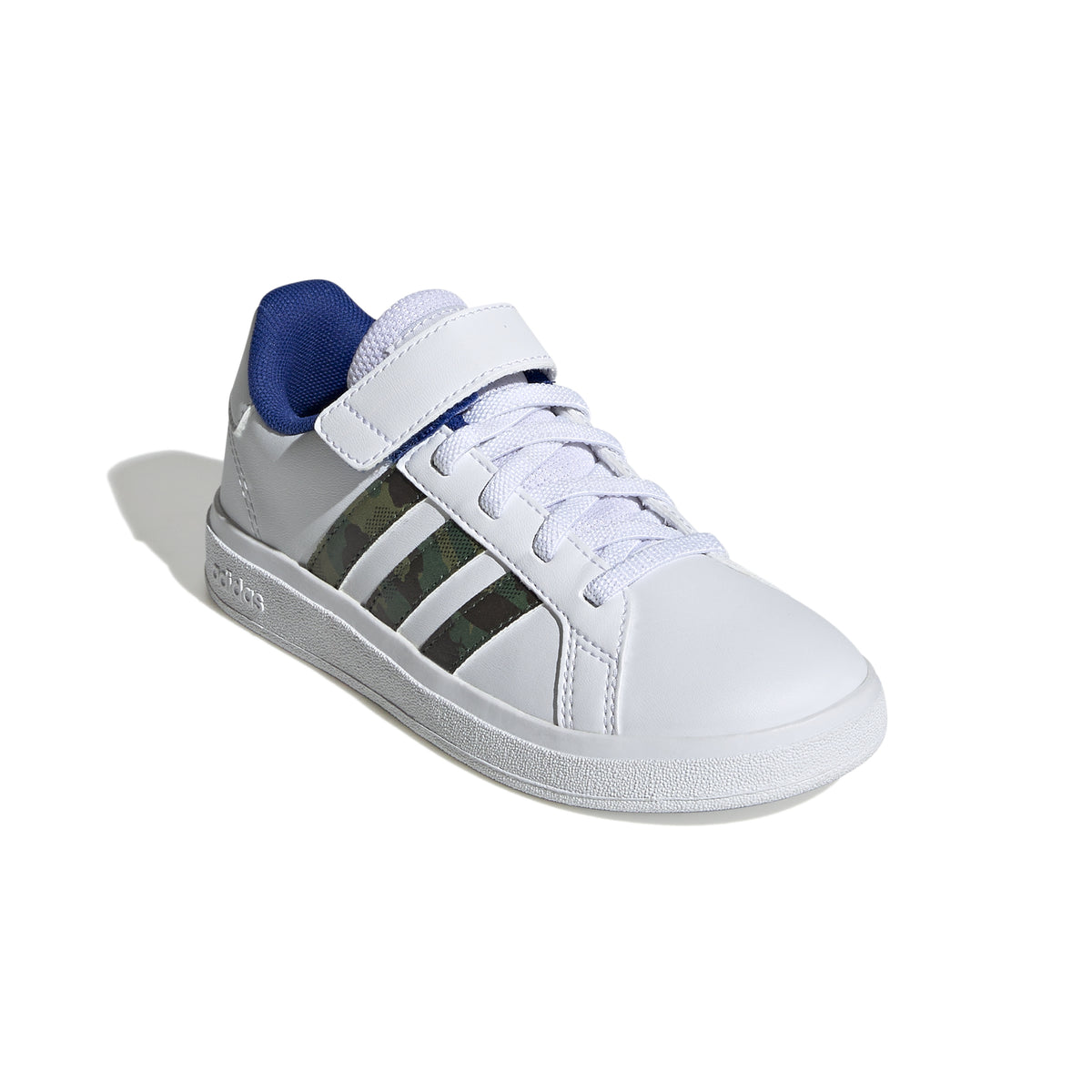 Adidas Scarpe Grand Court Lifestyle Court Elastic Lace and Top Strap Bianco