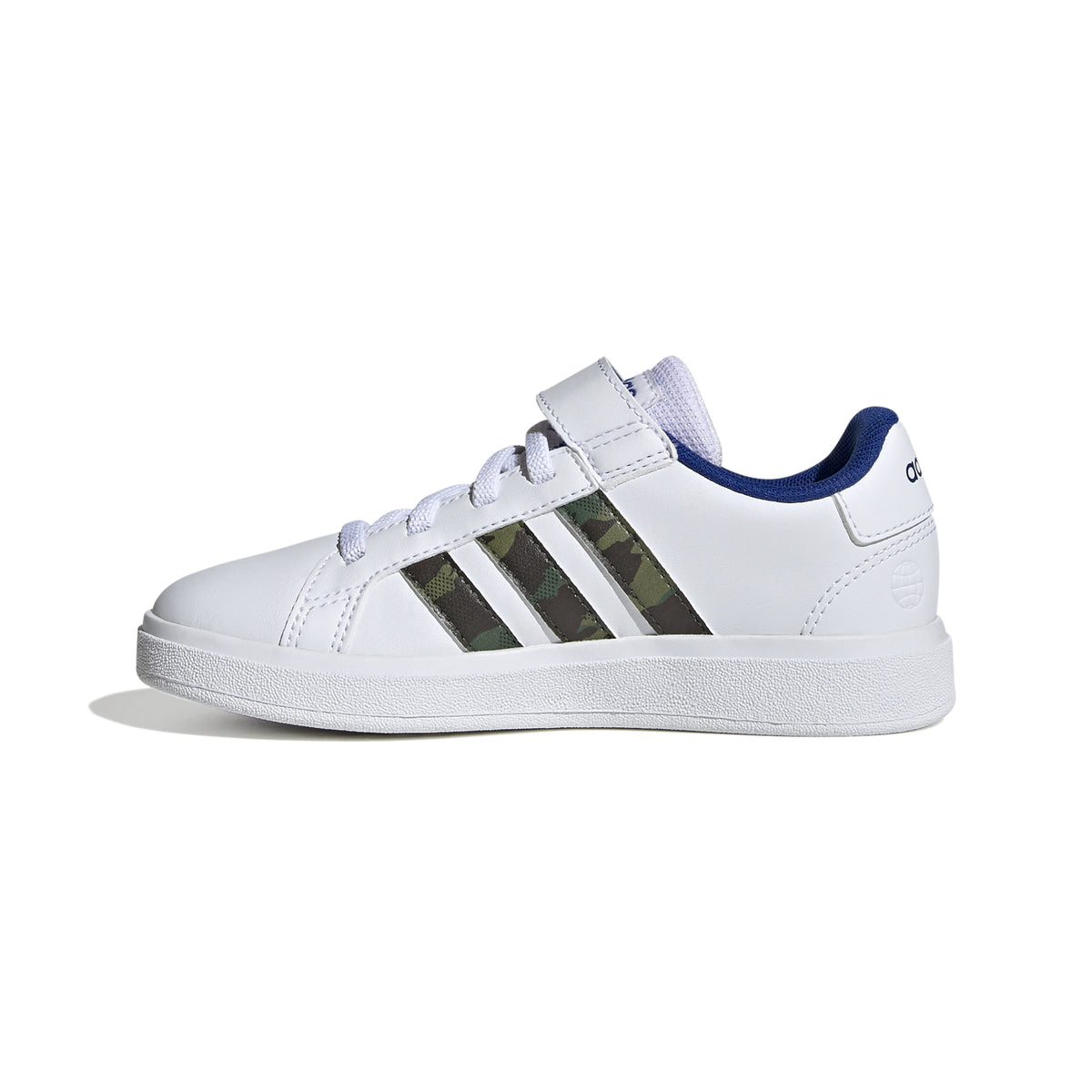 Adidas Scarpe Grand Court Lifestyle Court Elastic Lace and Top Strap Bianco