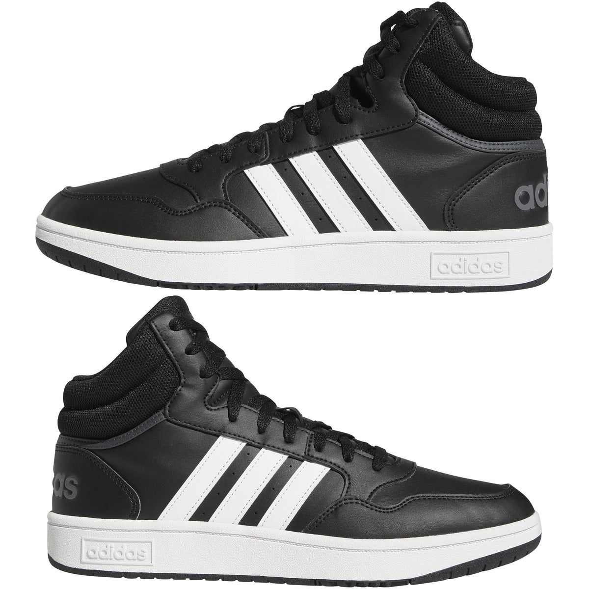Adidas Scarpe Hoops 3.0 Mid Classic Vintage Nero