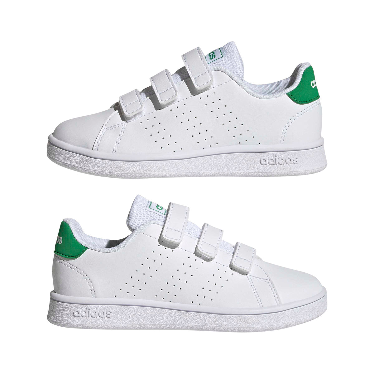 Adidas Scarpe Advantage Court Lifestyle con Chiusura A Strappo Bianco