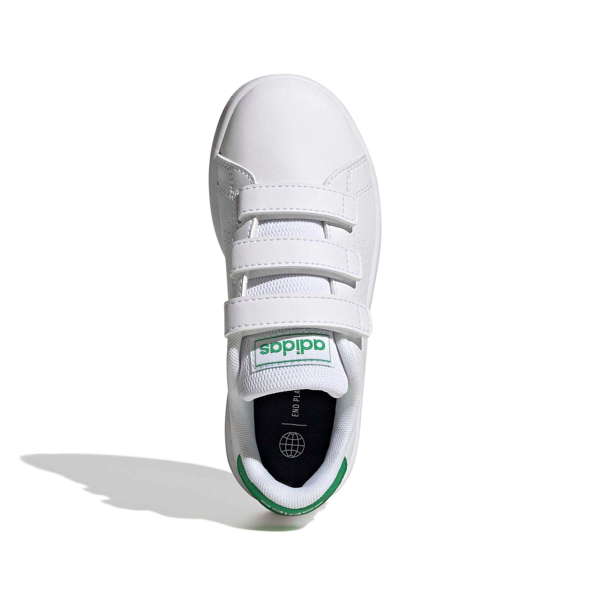 Adidas Scarpe Advantage Court Lifestyle con Chiusura A Strappo Bianco