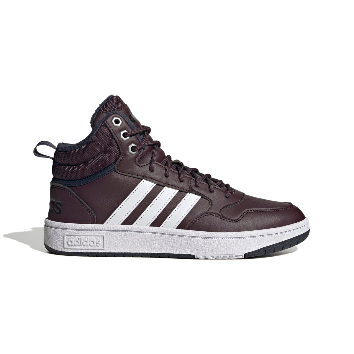 Adidas Scarpe Hoops 3.0 Mid Lifestyle Basketball Classic Fur Lining Winterized Rosso