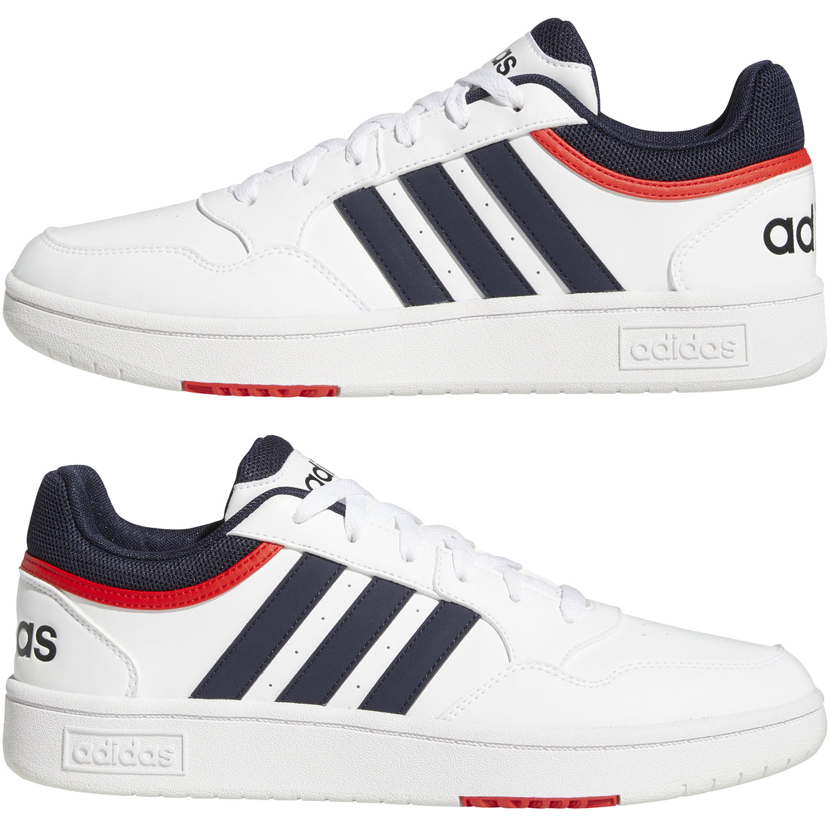 Adidas Scarpe Hoops 3.0 Low Classic Vintage Bianco