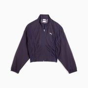 Dare TO Oversized Woven Jacket - Deep Plum
