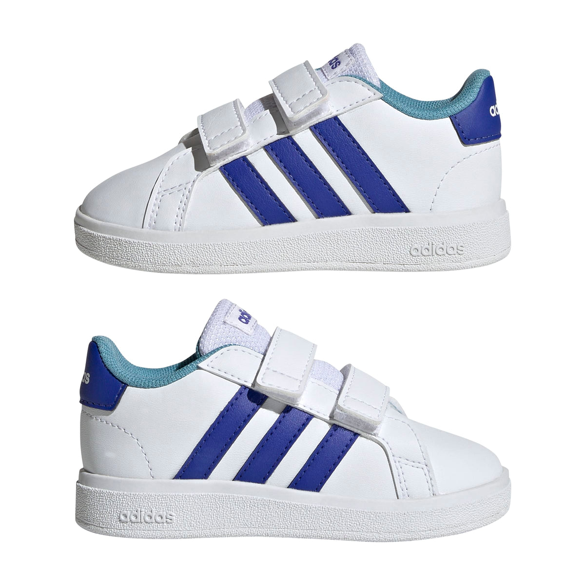 Adidas Scarpe Grand Court Lifestyle Hook and Loop Bianco