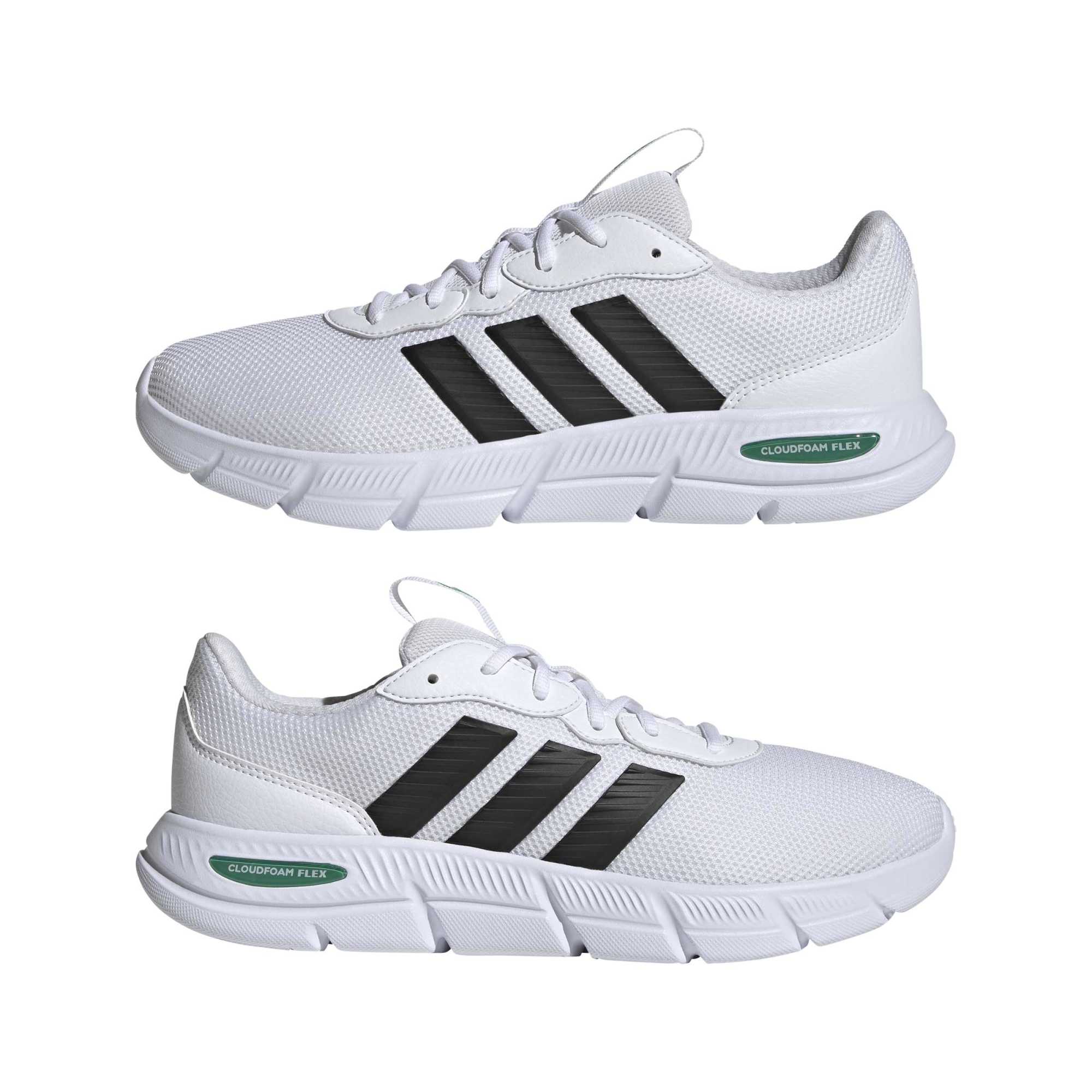Scarpe Cloudfoam Flex Laces - Bianco / Nero / Verde