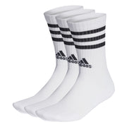 Adidas Calze 3-Stripes Cushioned (3 Paia) Bianco