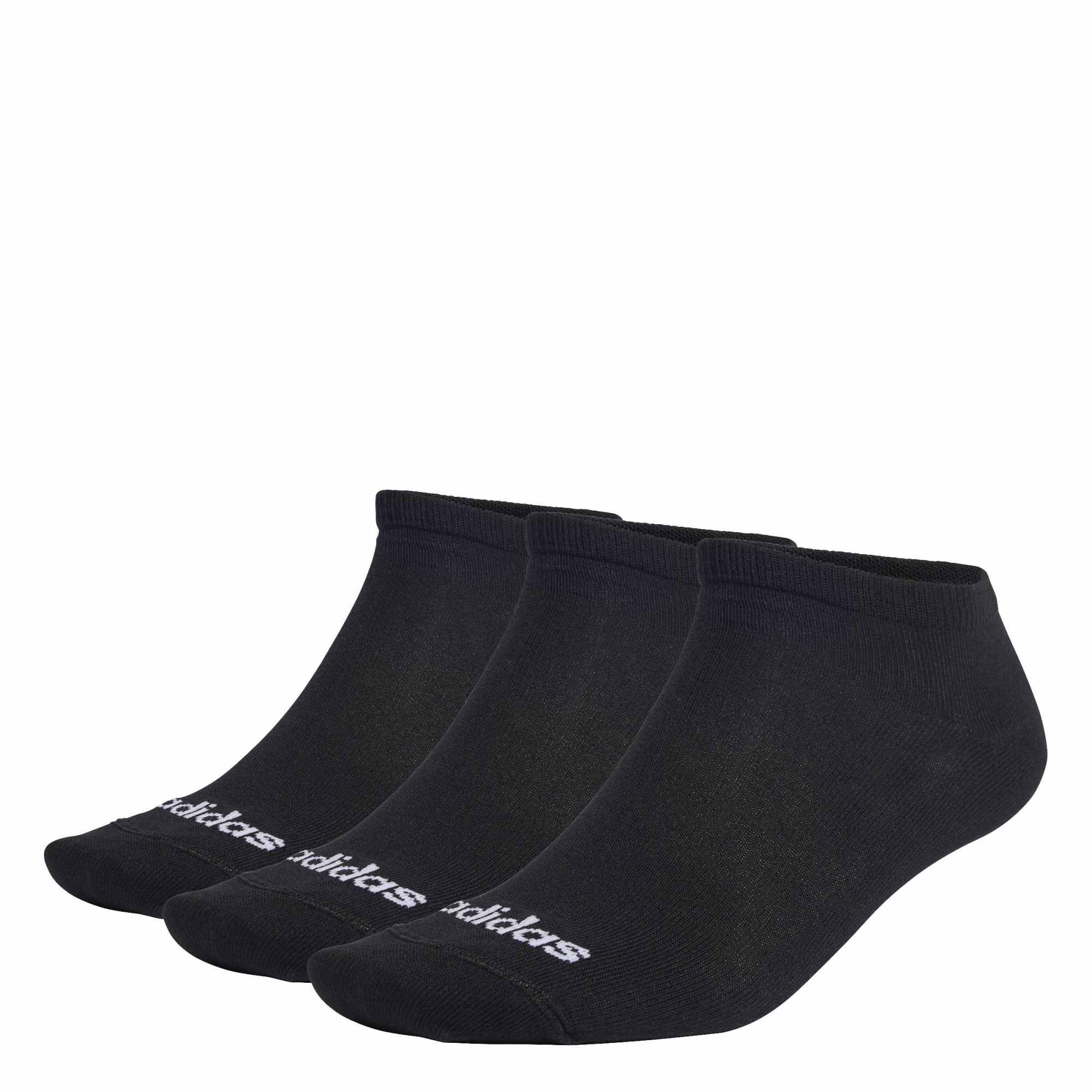 Calze Lineari Taglio Basso (3 paia) - Nero