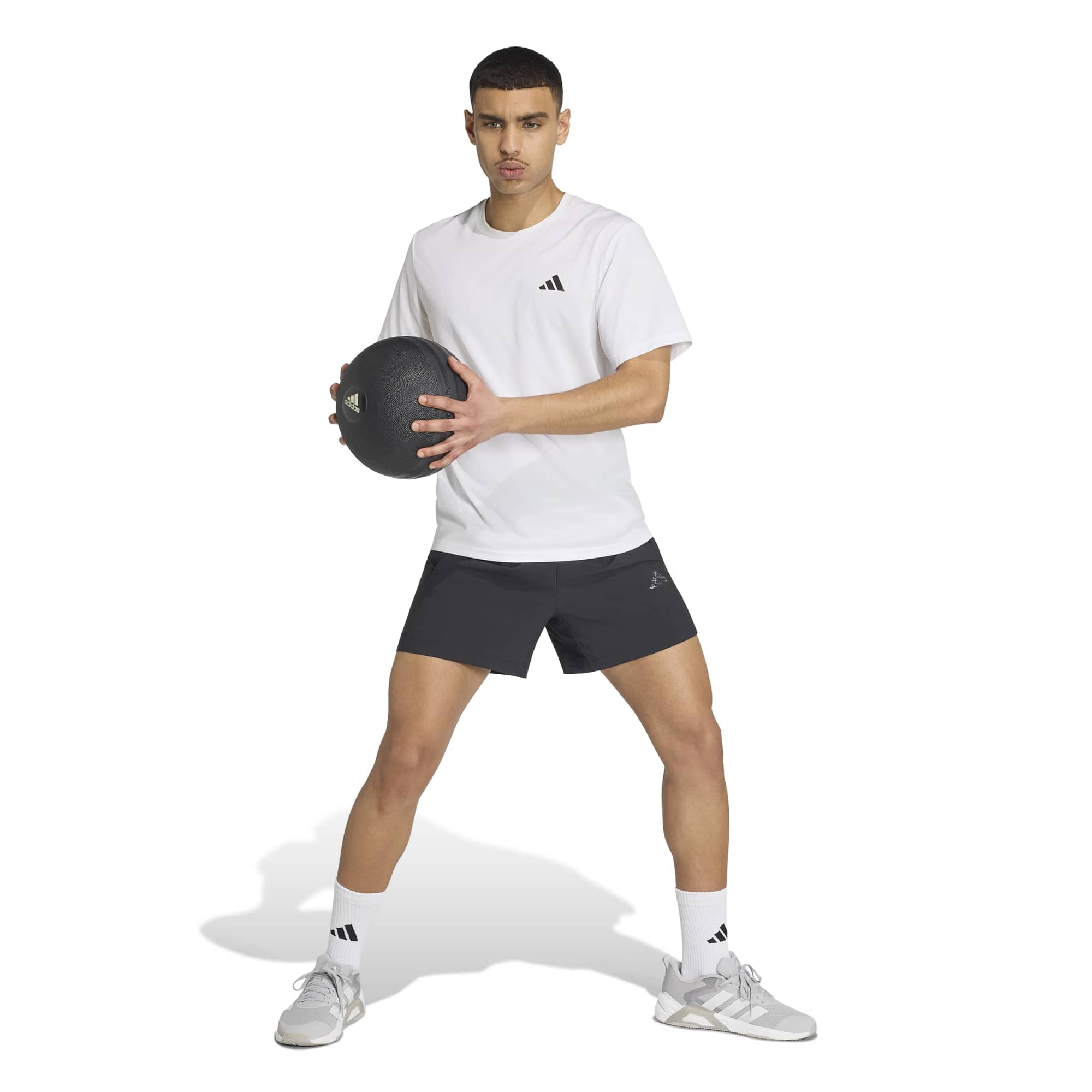 T-shirt da allenamento Essentials Training - Bianco / Nero