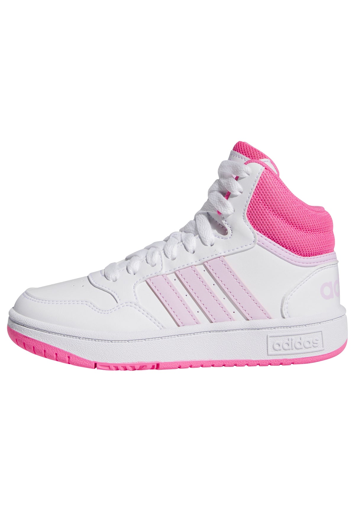Adidas Scarpe Hoops Mid Bianco
