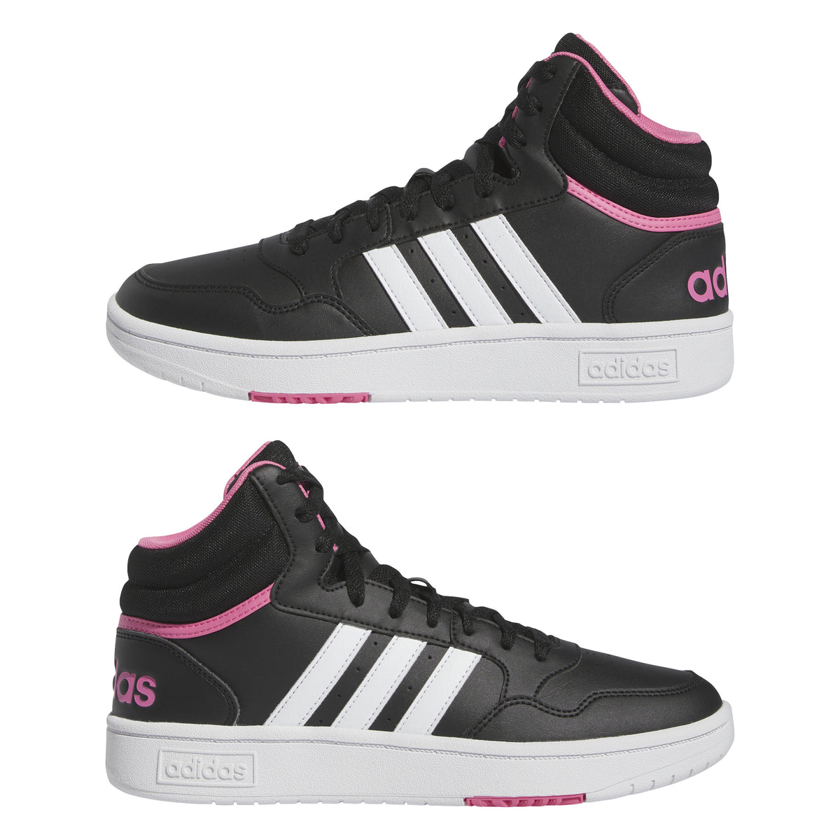 Adidas Scarpe Hoops 3.0 Mid Nero