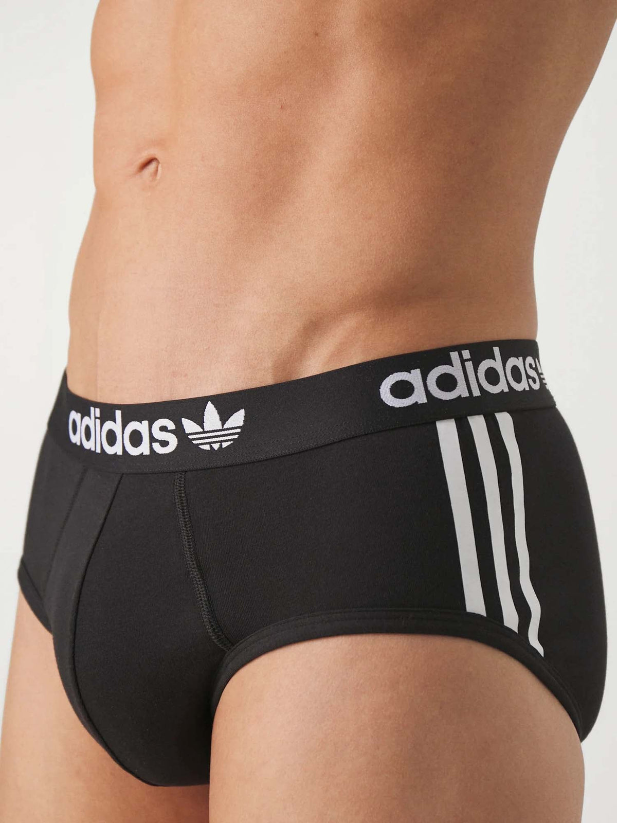 Adidas Comfort Flex Cotton 3-Stripes Boxer Brief Nero