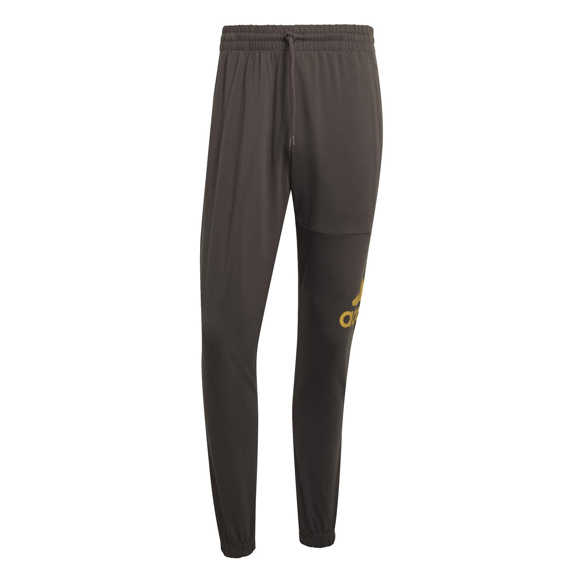 Adidas Pantaloni Essentials Single Jersey Tapered Badge of Sport Marrone