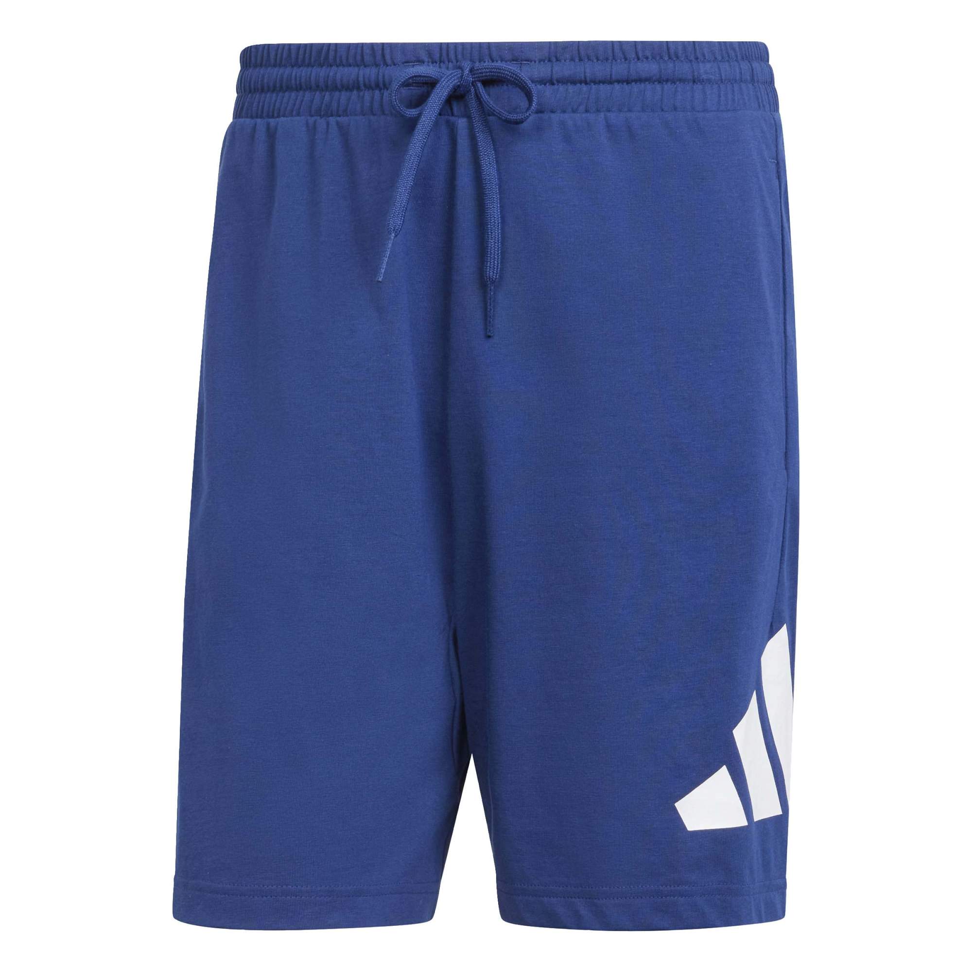 Short Essentials Big Logo Single Jersey - Blu / Bianco