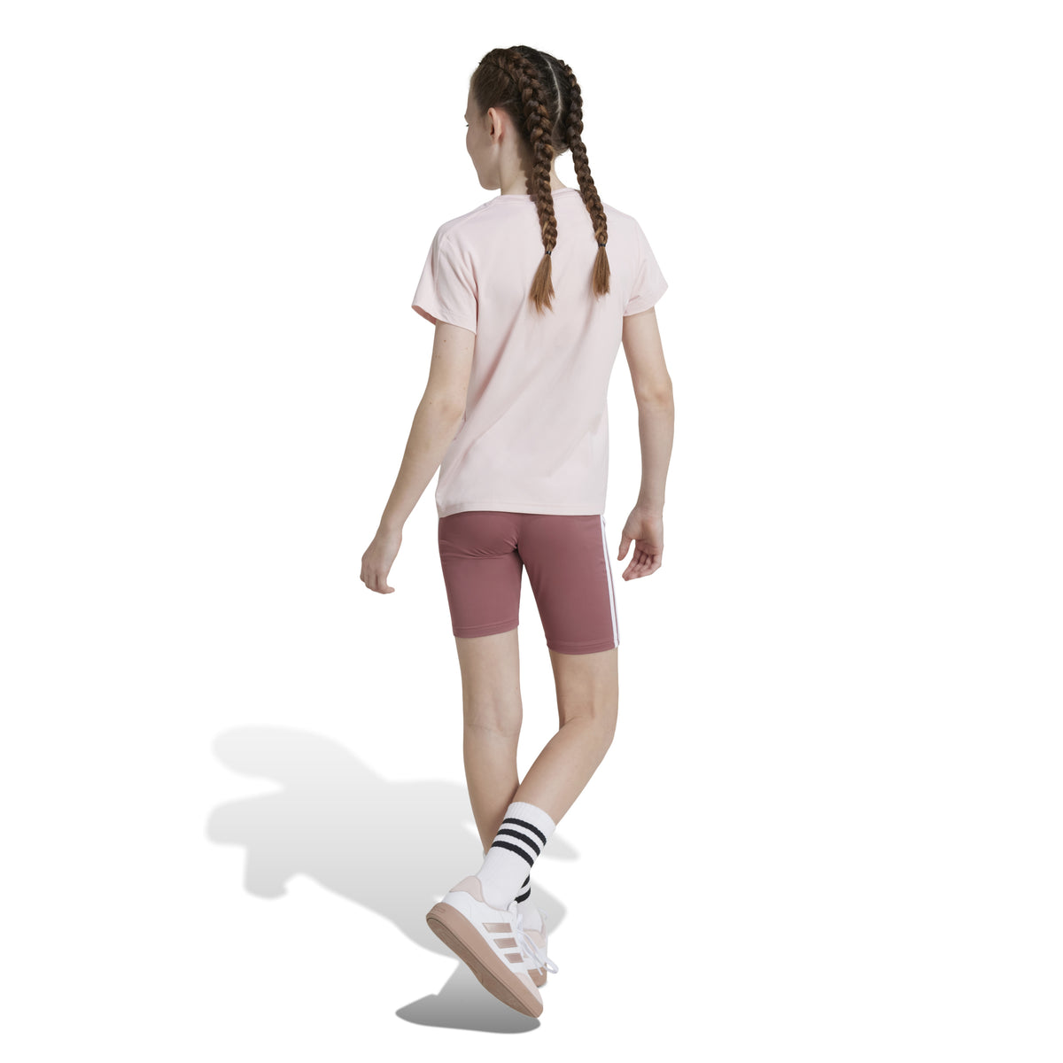 Adidas Completo Train Essentials Tee and Shorts Junior Rosa