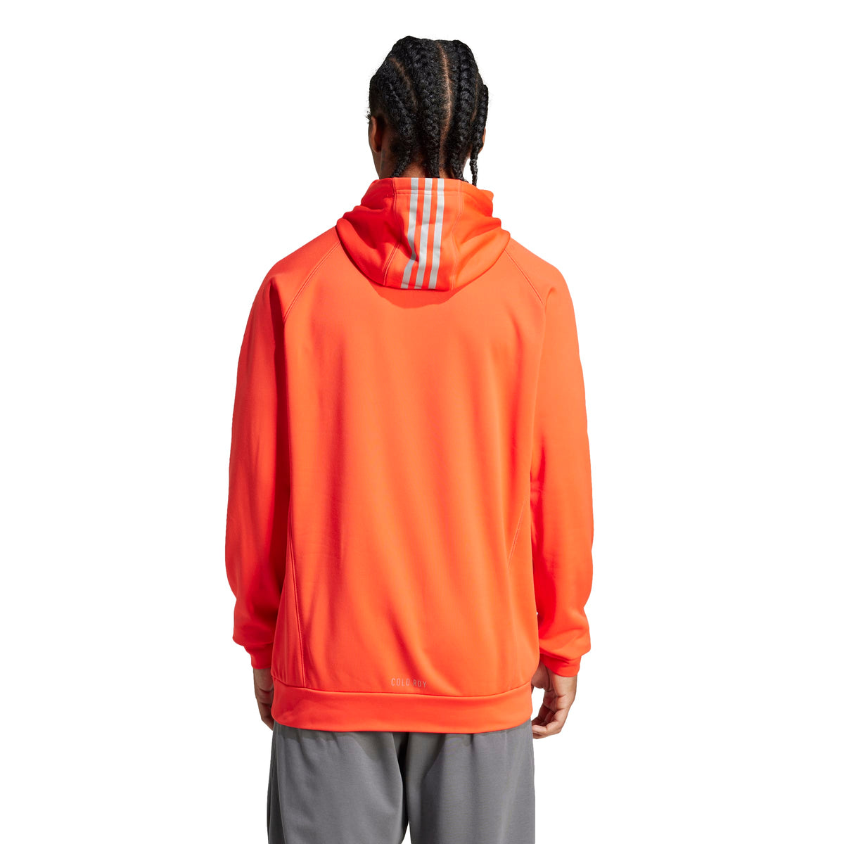 Adidas Felpa con Cappuccio da Allenamento Game and Go Small Logo 3-Stripes Rosso