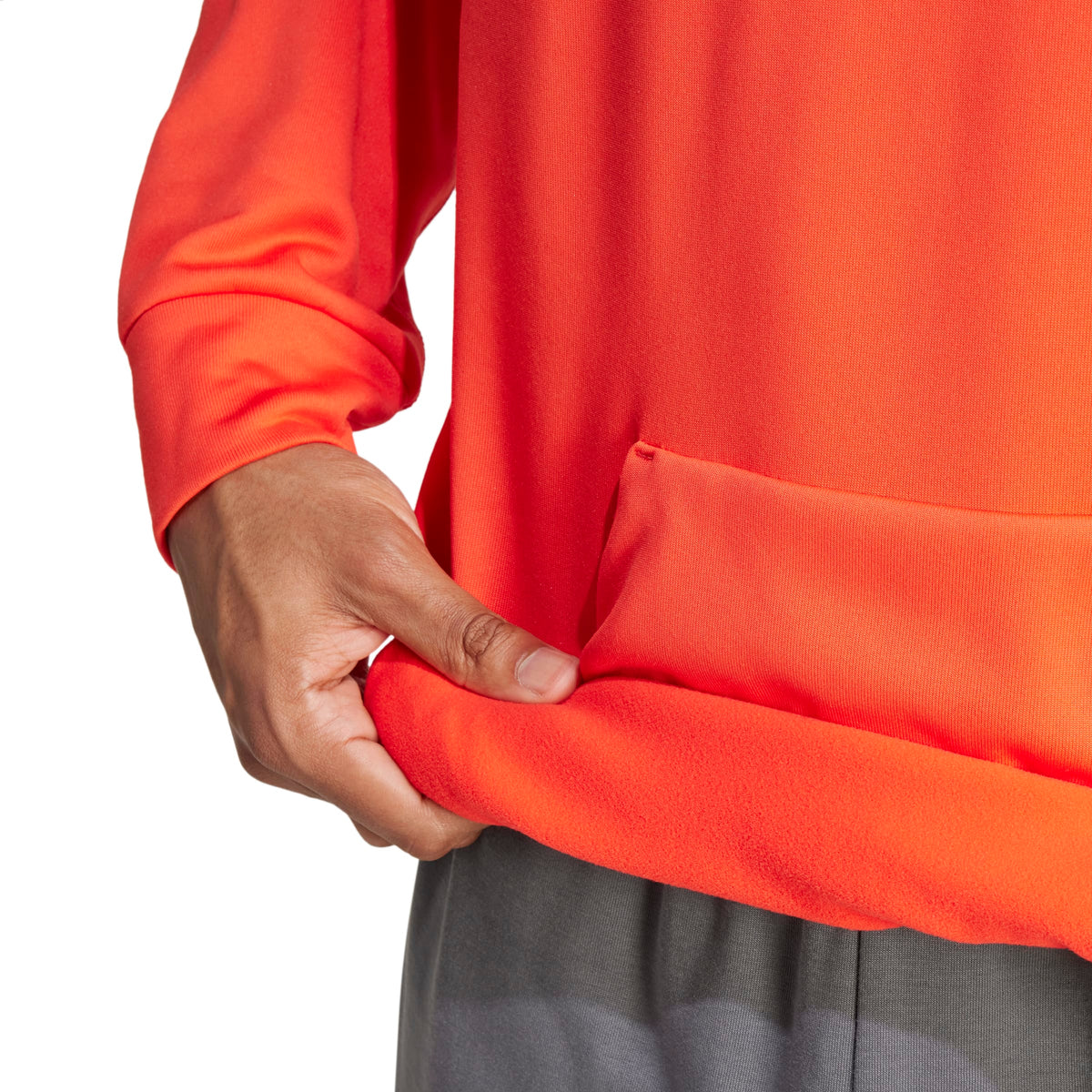 Adidas Felpa con Cappuccio da Allenamento Game and Go Small Logo 3-Stripes Rosso