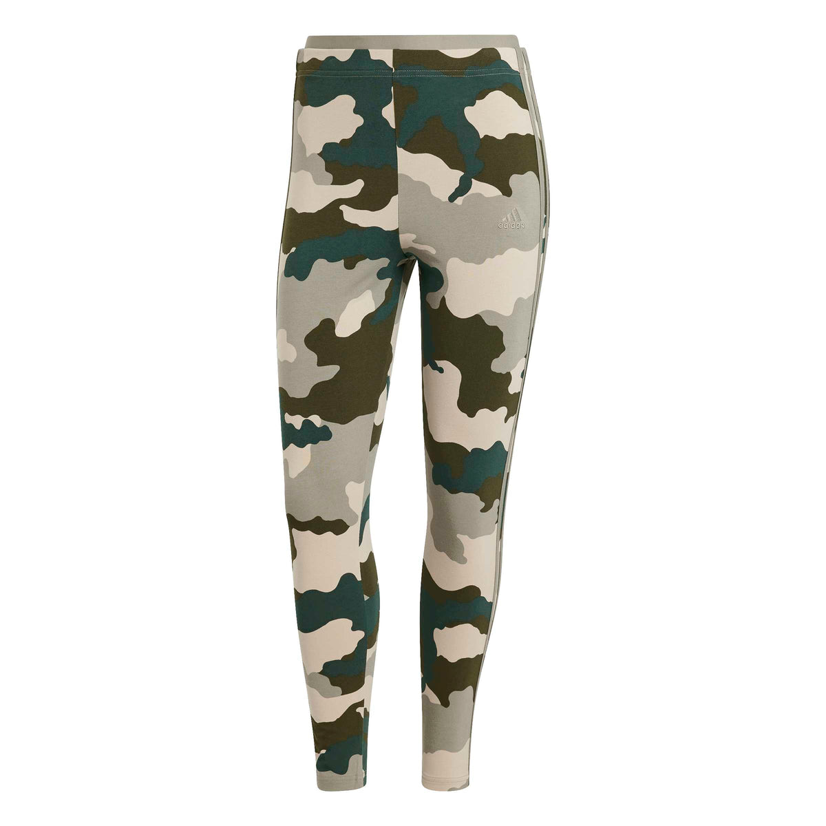 Adidas Leggings 7/8 Essentials 3-Stripes Camo Print Length Verde