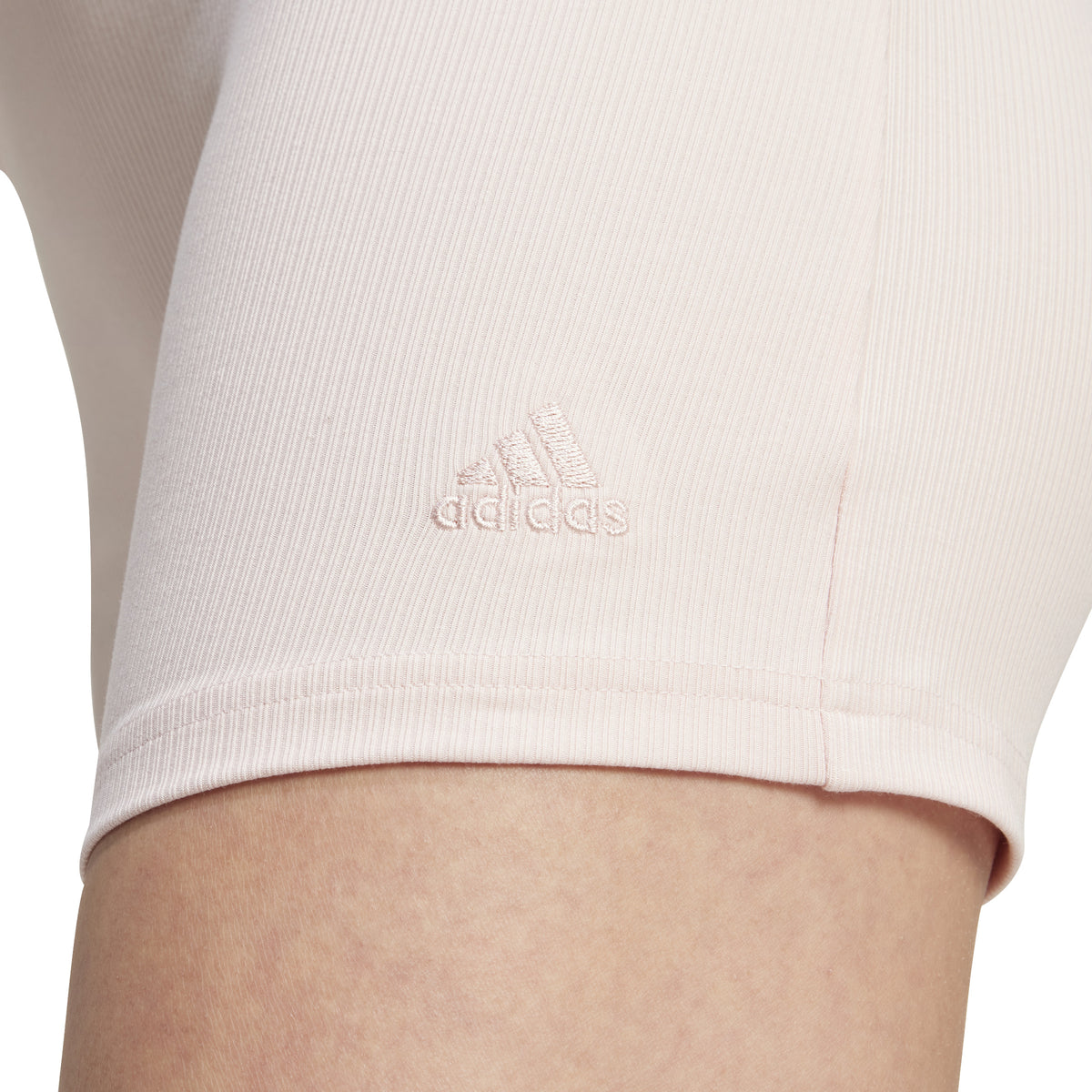 Adidas Short Lounge Ribbed High-waist Bike Rosa