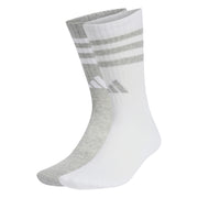 Adidas Calze Cushioned Sportswear 3-Stripes Glam Crew (confezione da 2 Paia) Bianco