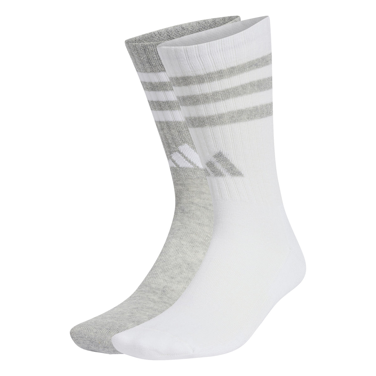 Adidas Calze Cushioned Sportswear 3-Stripes Glam Crew (confezione da 2 Paia) Bianco