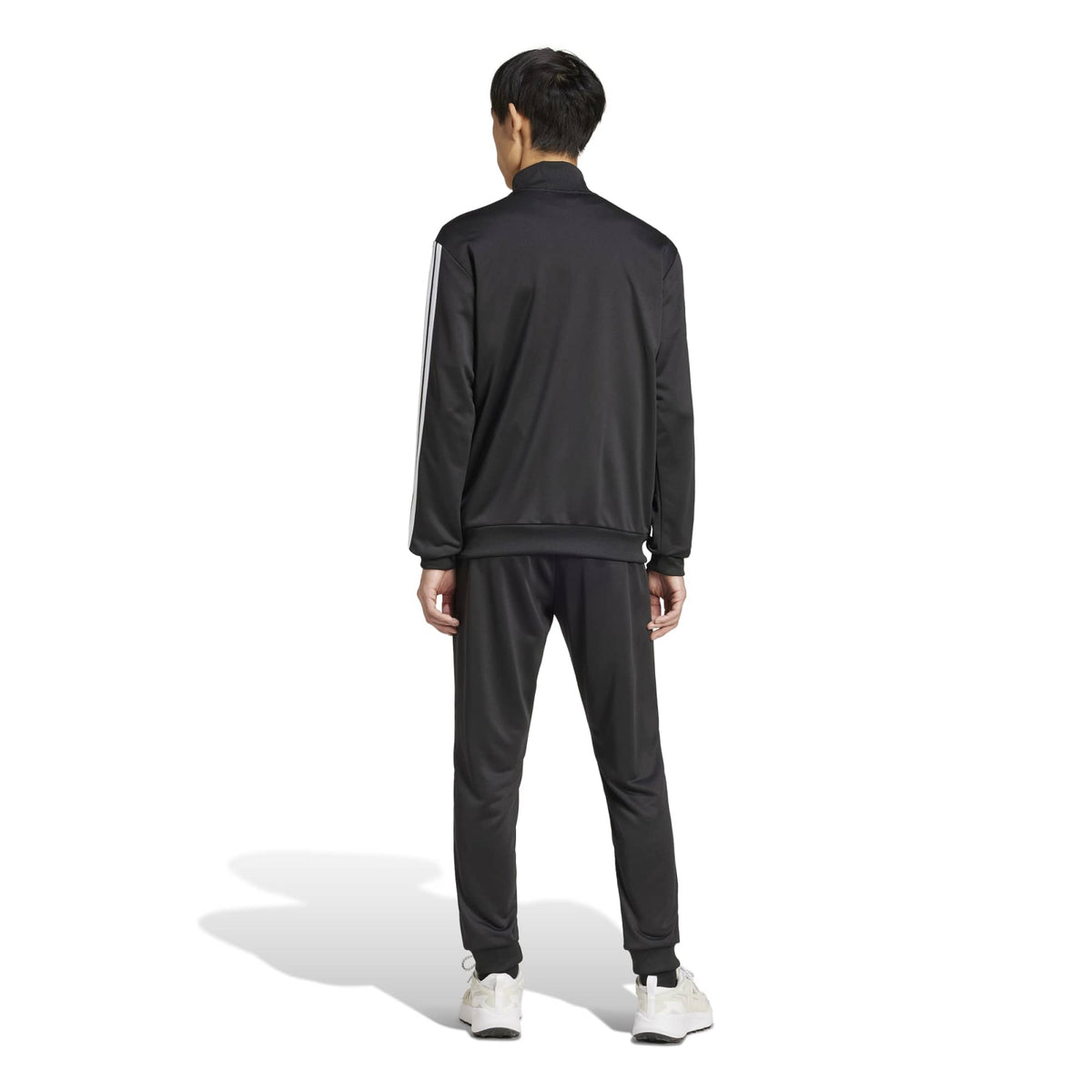 Tuta in French Terry con le 3 Strisce - Nero