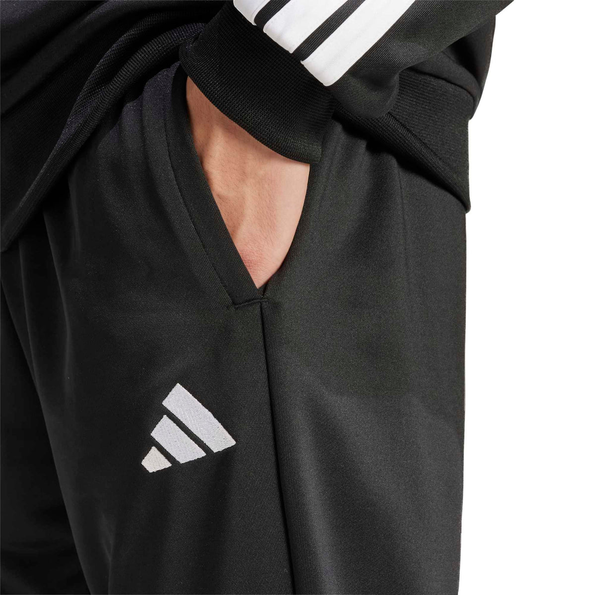 Tuta in French Terry con le 3 Strisce - Nero
