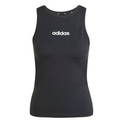 Adidas Canotta Essentials Linear Slim Cotton Nero